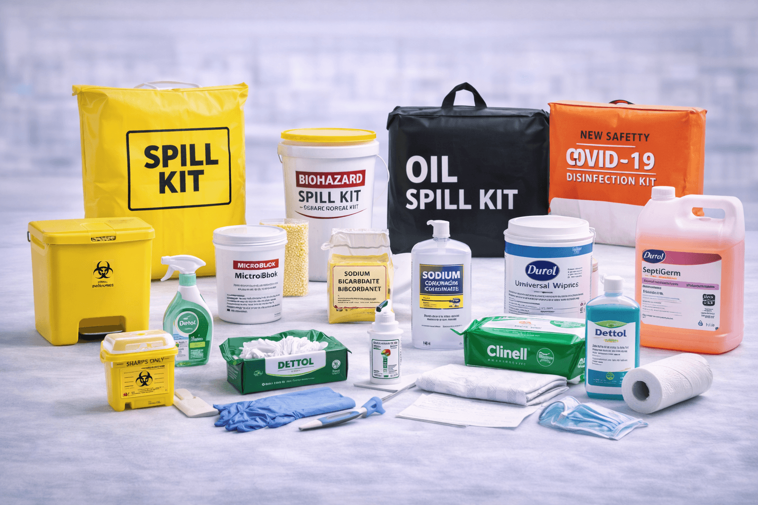 Spill Kits & Disinfectants