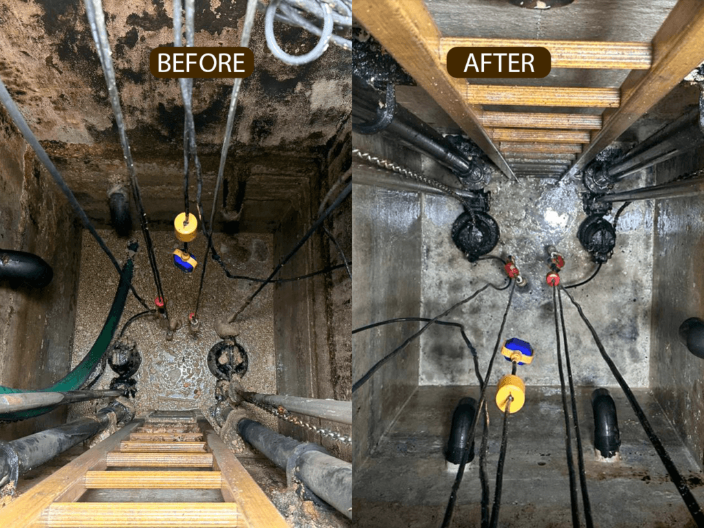 Sump pit cleaning service