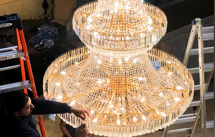 Professional Chandelier & Crystal Light Cleaning for Homes & Businesses