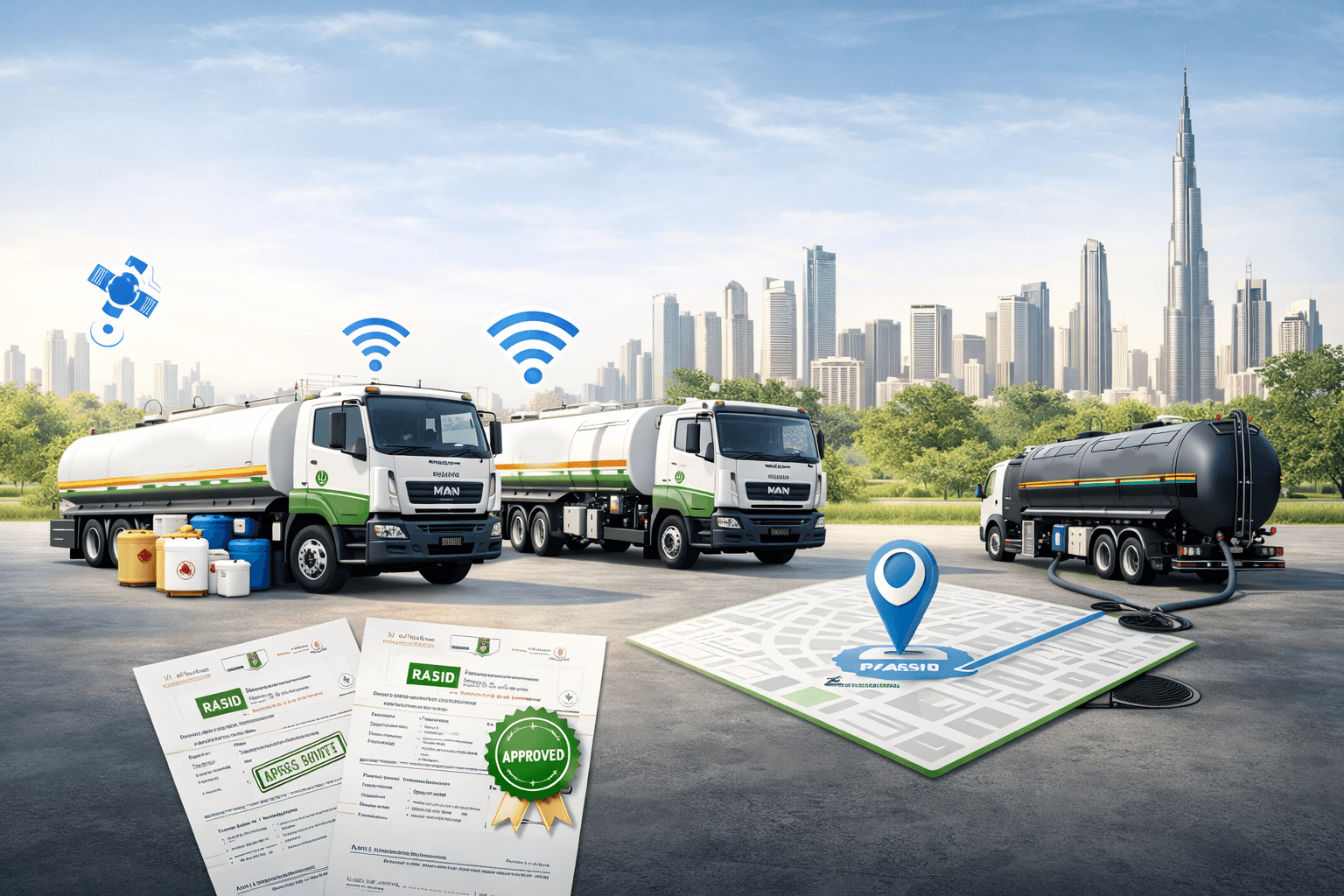 Dubai Municipality–Approved RASID Registered Waste Transport